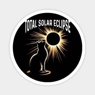 Solar Eclipse 2024 Shirt Total Eclipse April 8th 2024 Cat Magnet